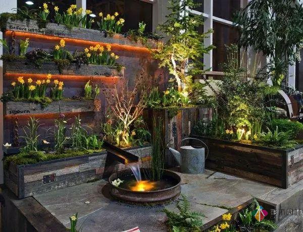 庭院花園設計怎么少的了水景?