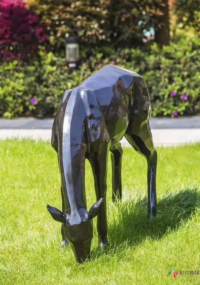 園林景觀設計中的動物小品，一不小心驚醒了精靈