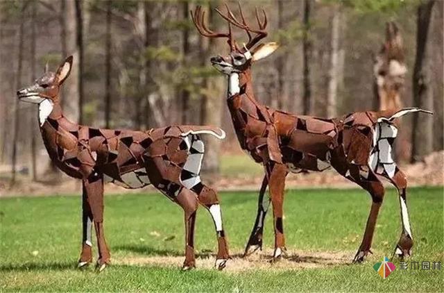 園林景觀設計中的動物小品，一不小心驚醒了精靈