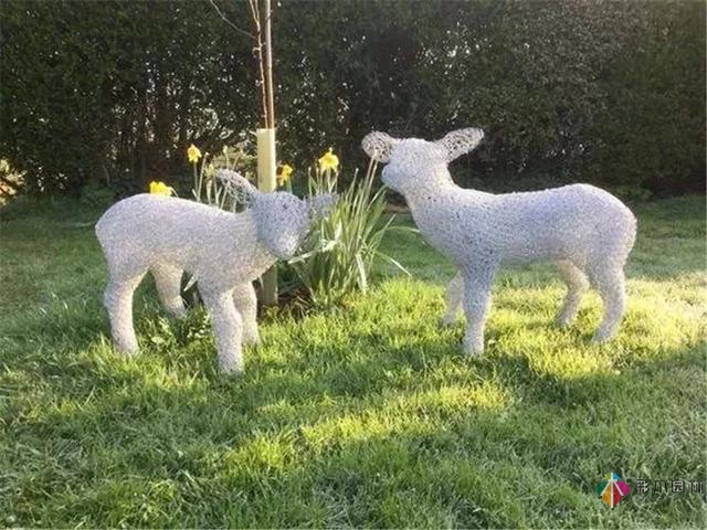 園林景觀設計中的動物小品，一不小心驚醒了精靈