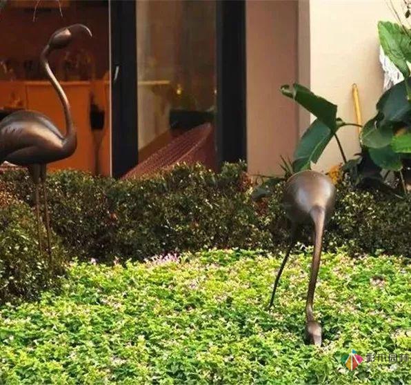 園林景觀設計中的動物小品，一不小心驚醒了精靈