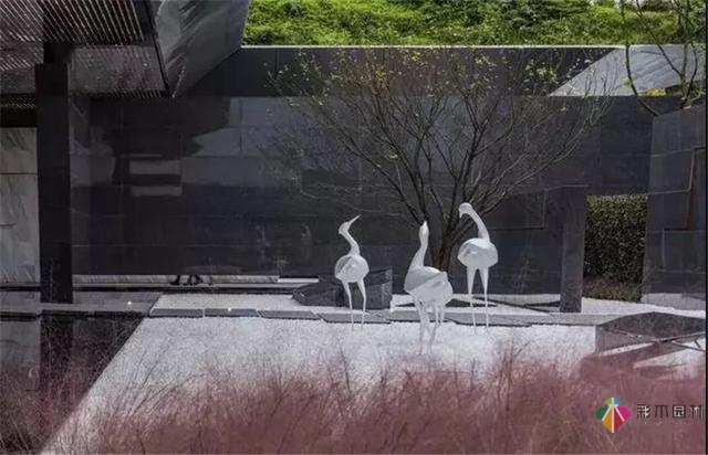 園林景觀設計中的動物小品，一不小心驚醒了精靈