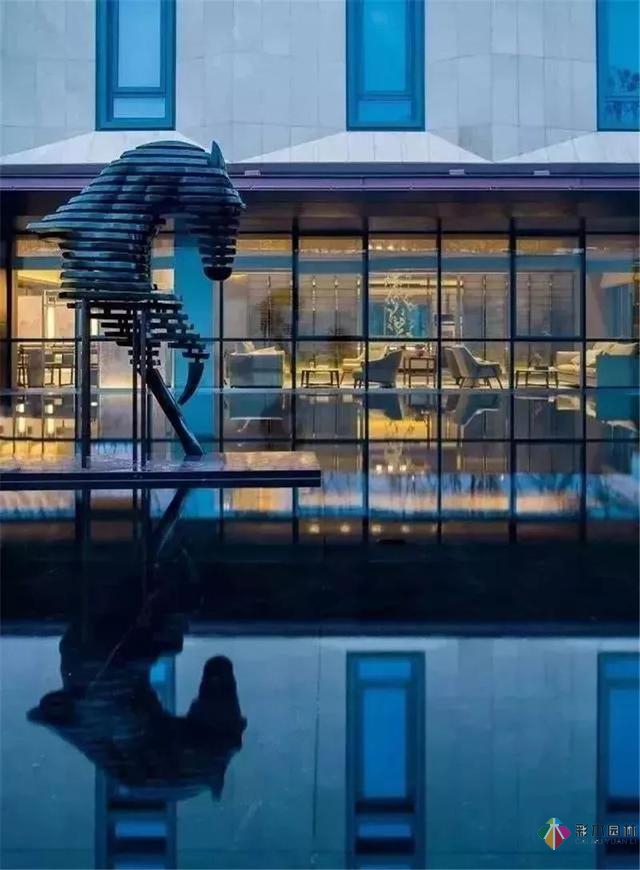 園林景觀設計中的動物小品，一不小心驚醒了精靈