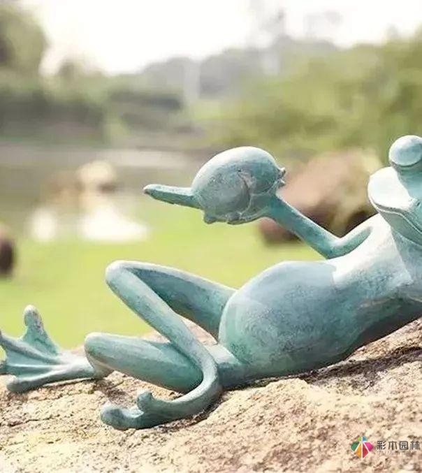 園林景觀設計中的動物小品，一不小心驚醒了精靈
