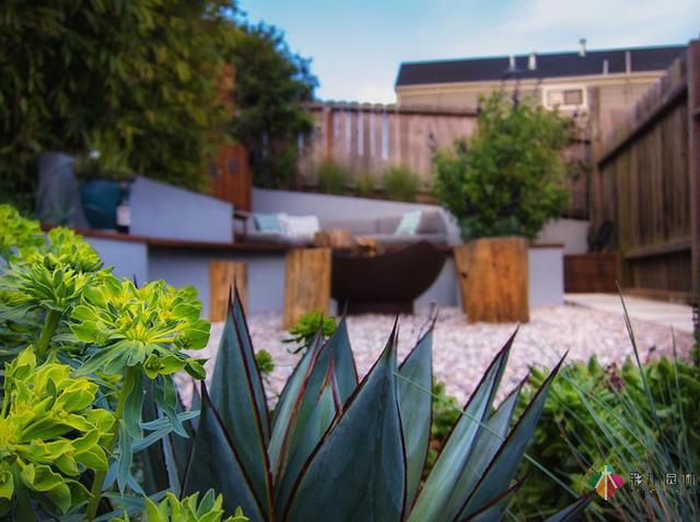 用曲線造型庭院設(shè)計(jì)裝修更適合小花園