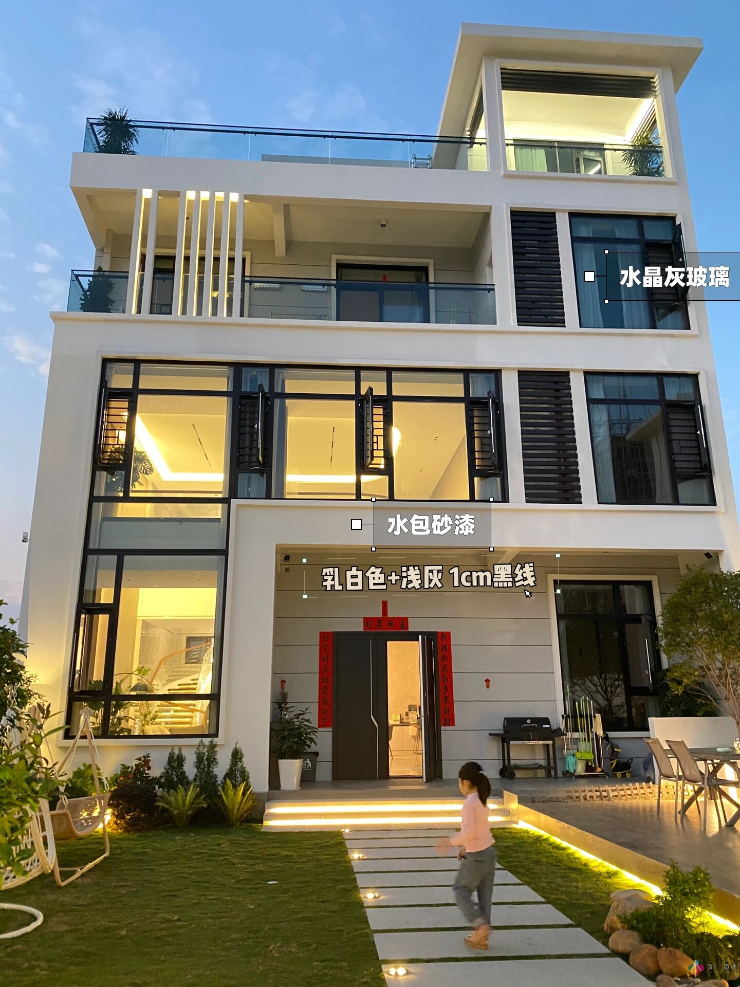 花17萬，改造農村自建房150 m2庭院花園，入住三個月，感覺好
